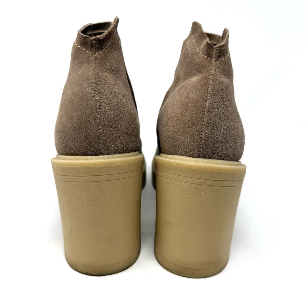Dolce Vita Cashe H2O Taupe Suede Lug Sole Ankle Platform Boots 8.5 Waterproof - Picture 9 of 16